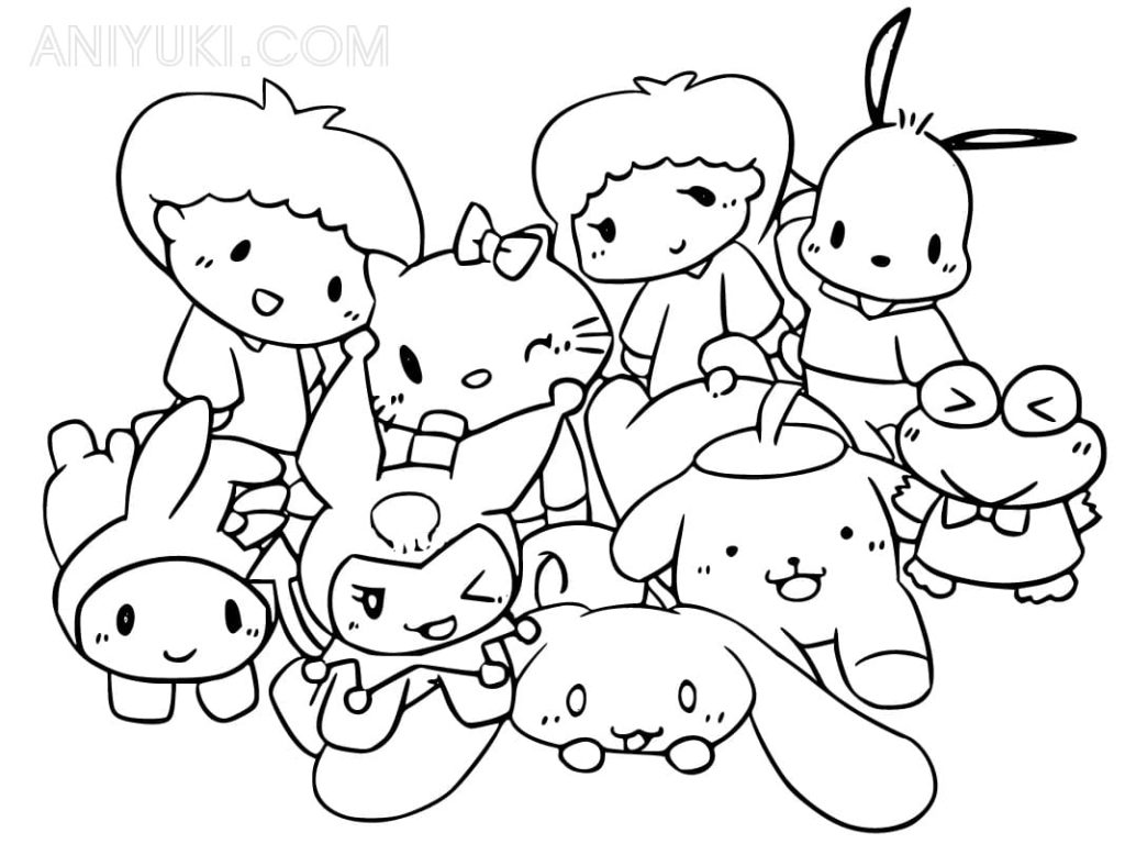 Hello Kitty coloring pages - Free Coloring Pages