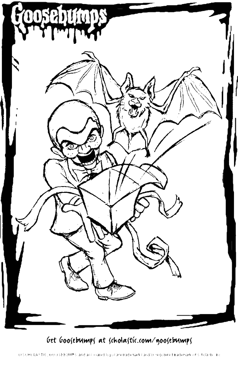 Printable Goosebumps Coloring Pages Coloring Home