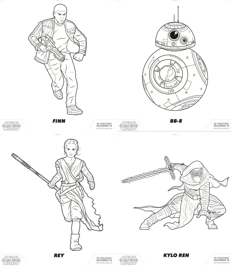 The Force Awakens | Star Wars (Free Coloring Pages!) For Your ...