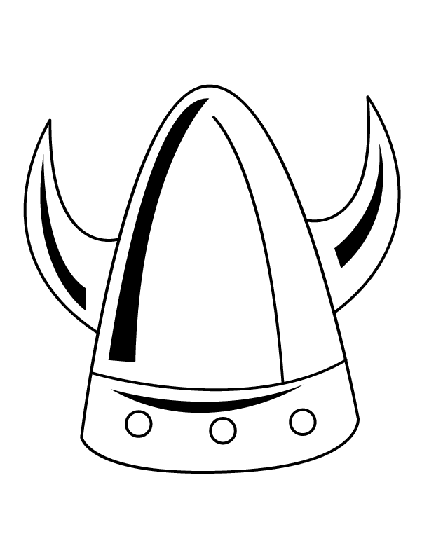 Free Colouring Printable Pages Of Viking Helmets - ClipArt Best