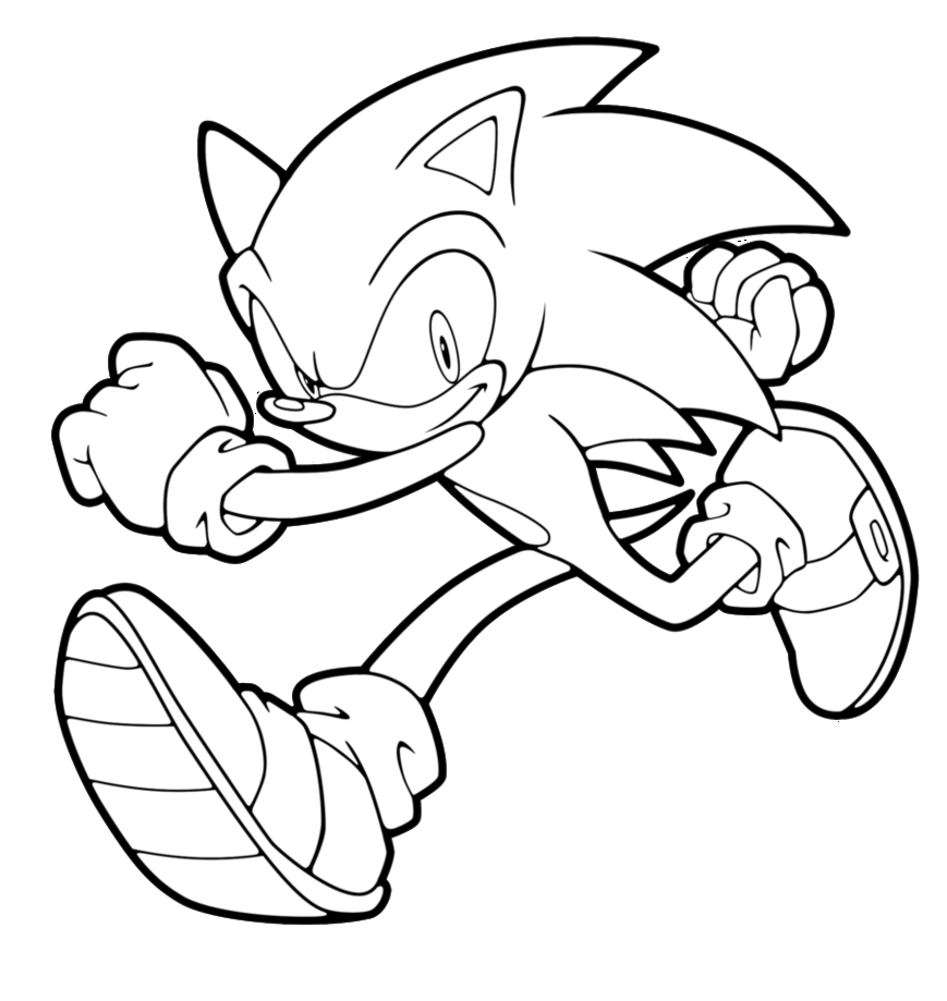 Sonic Coloring Pages Online For Free   Coloring Home