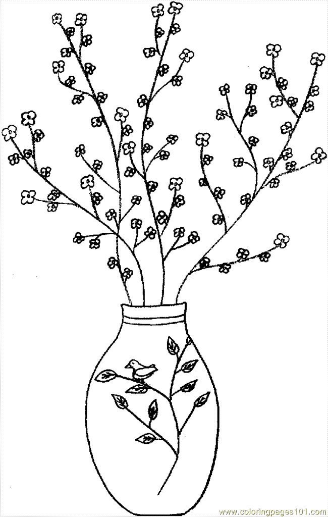 Chinese Flowers Coloring Pages - Coloring Pages For All Ages