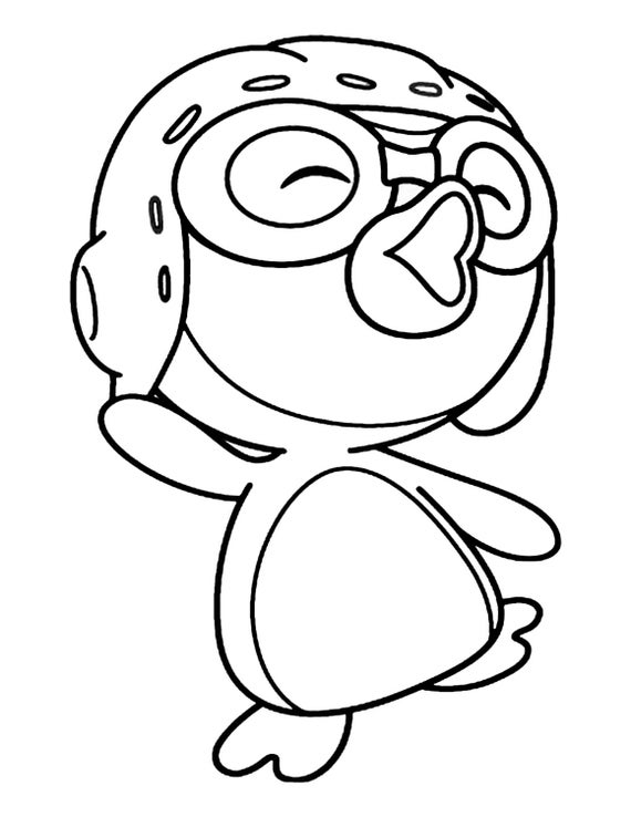 Pororo the Little Penguin 55 Coloring Page.
