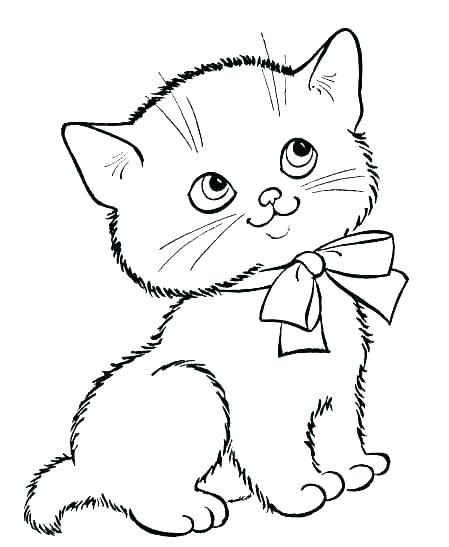 Kitten Coloring Pages at GetDrawings.com | Free for personal ...