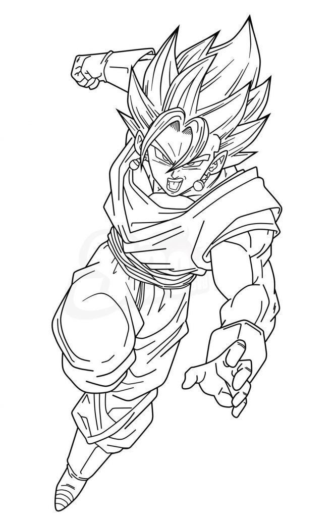 Vegito Coloring Pages - Coloring Home