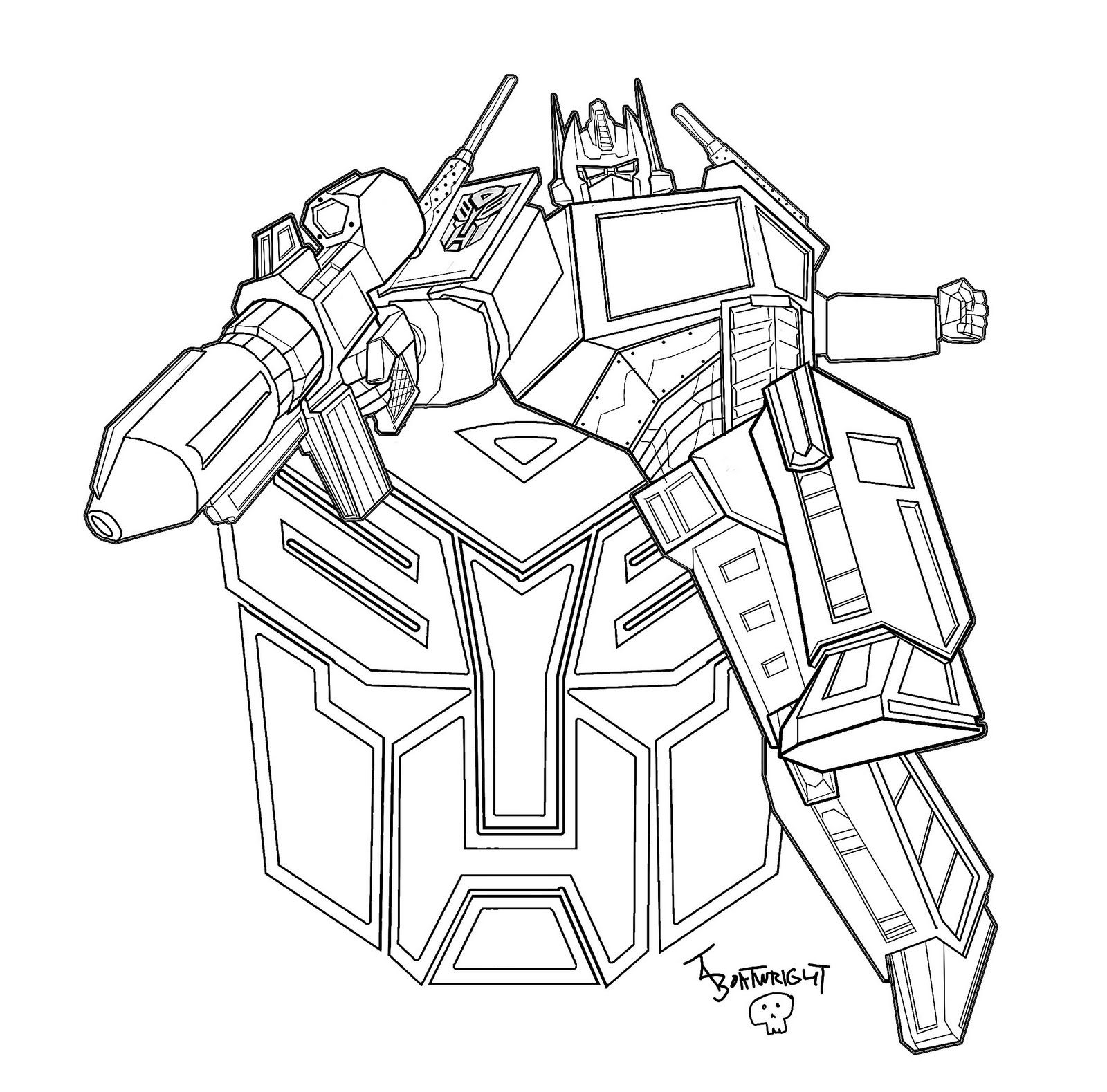 Inspiring Transformer Coloring Pages 14 #1933