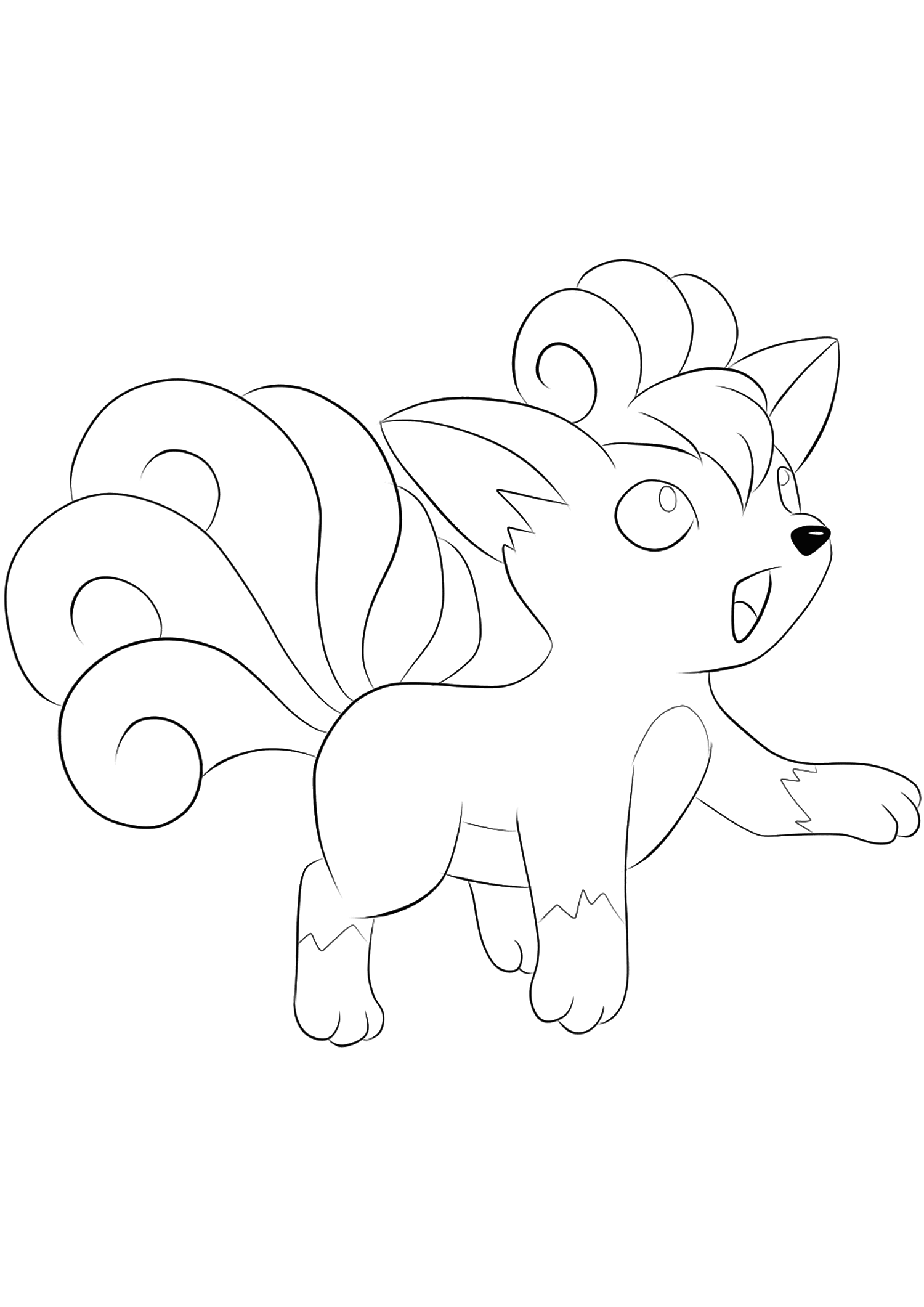 Supercoloring Vulpix - Generation I Pokemon Coloring Pages ...