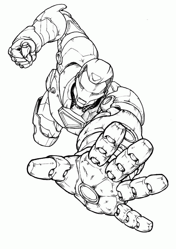 Iron Man Coloring Pages Free Printable | Super Heroes Coloring ...