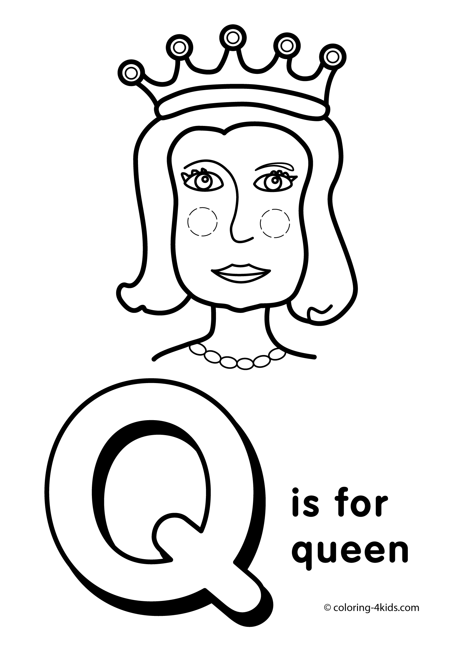 Coloring Pages Letter Q - Coloring Home