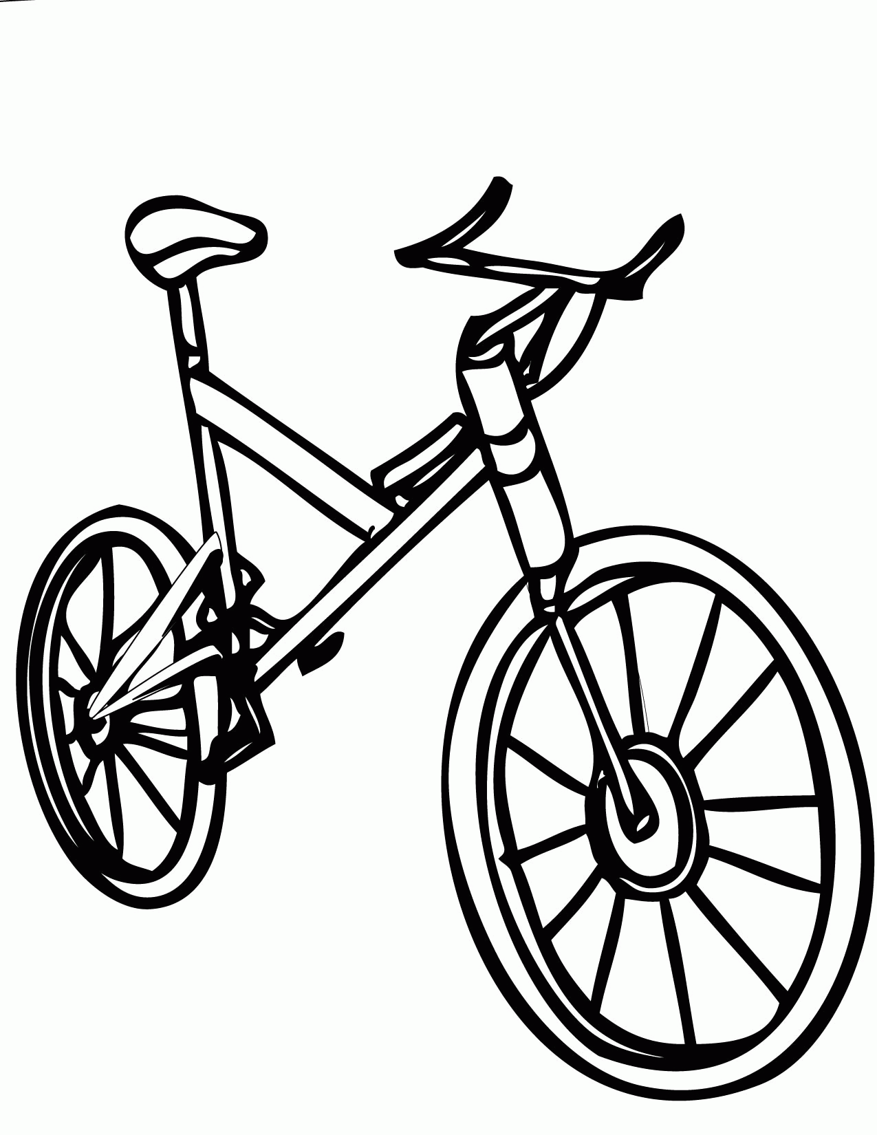 5 Best Images of Bicycle Coloring Printables - Coloring Pages ...