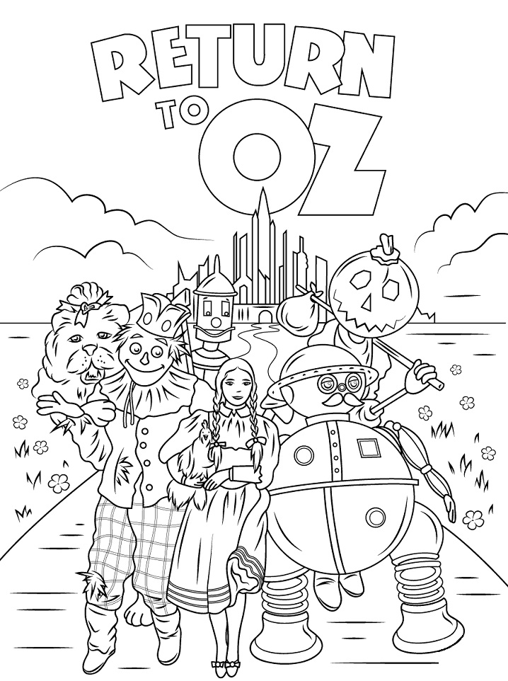 Return to Oz Coloring Page - Free Printable Coloring Pages for Kids