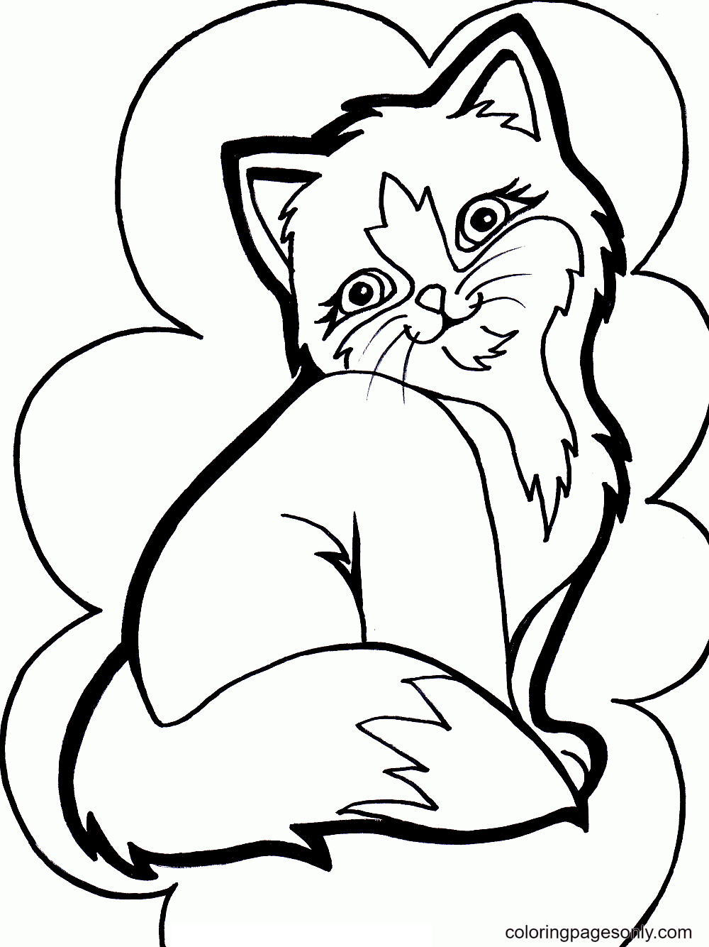 Kitten Have Amazing Fur Coloring Pages - Kitten Coloring Pages - Coloring  Pages For Kids And Adults