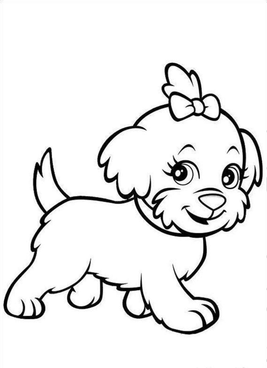 Puppy Pictures To Color - Coloring Pages for Kids and for Adults
