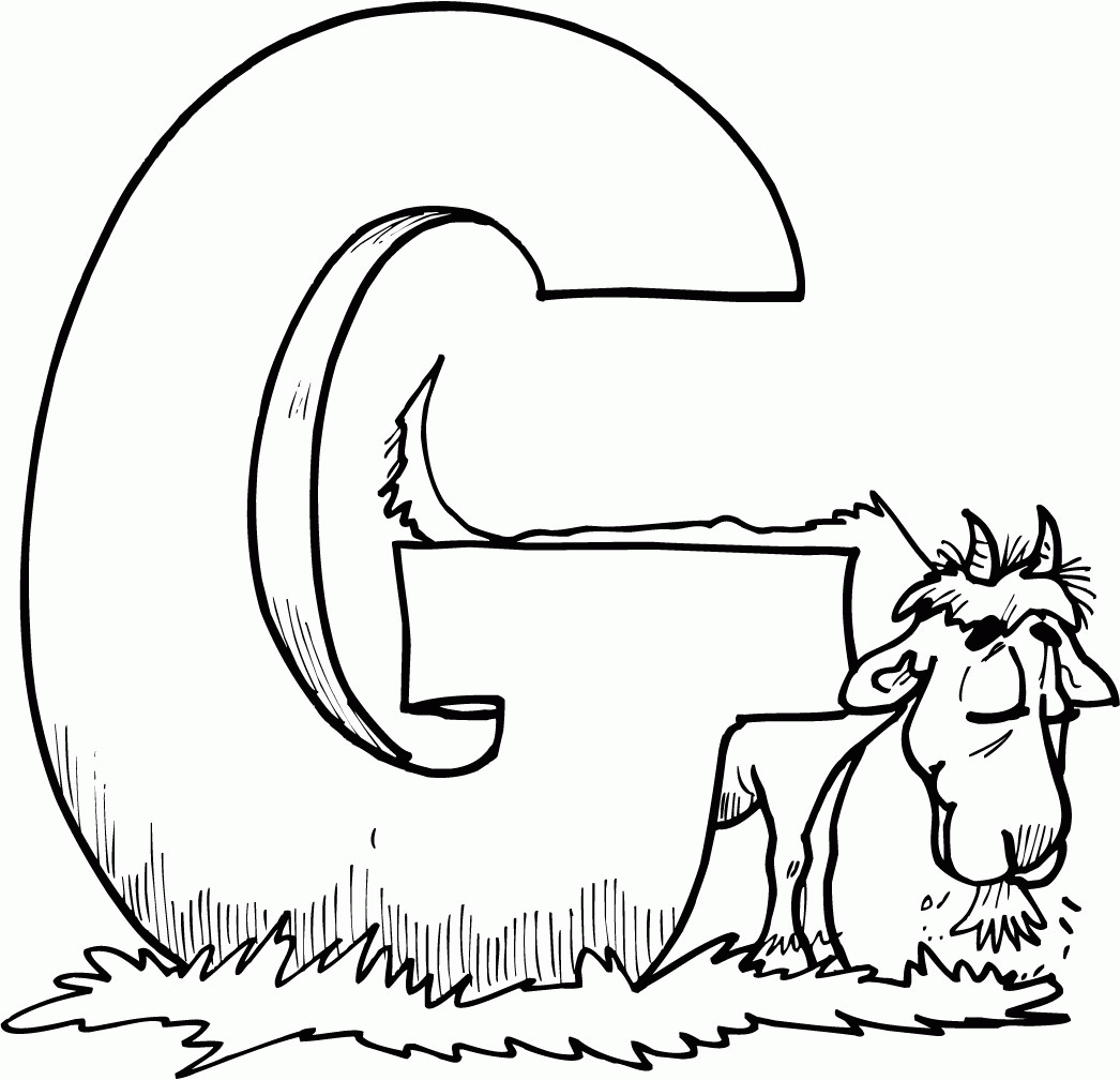 Letter G Coloring Pages Preschool   Coloring Home
