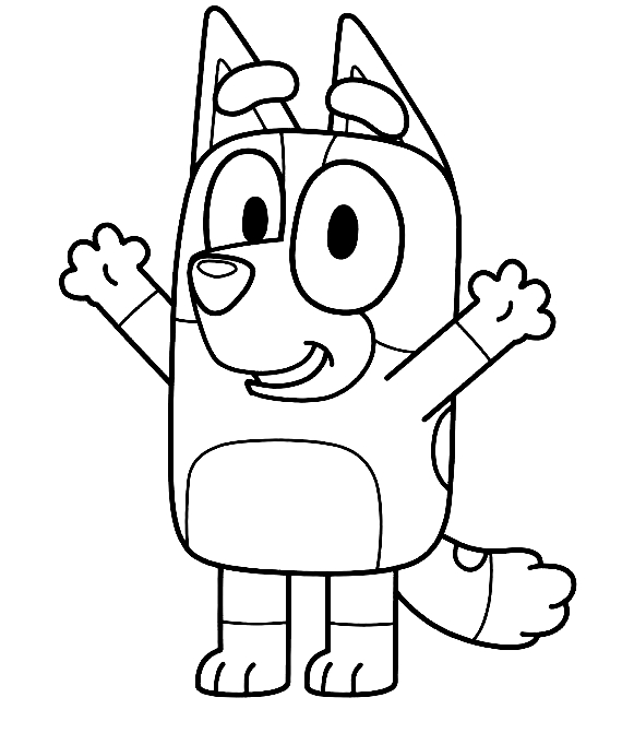 Drawing 1 from Bluey coloring page