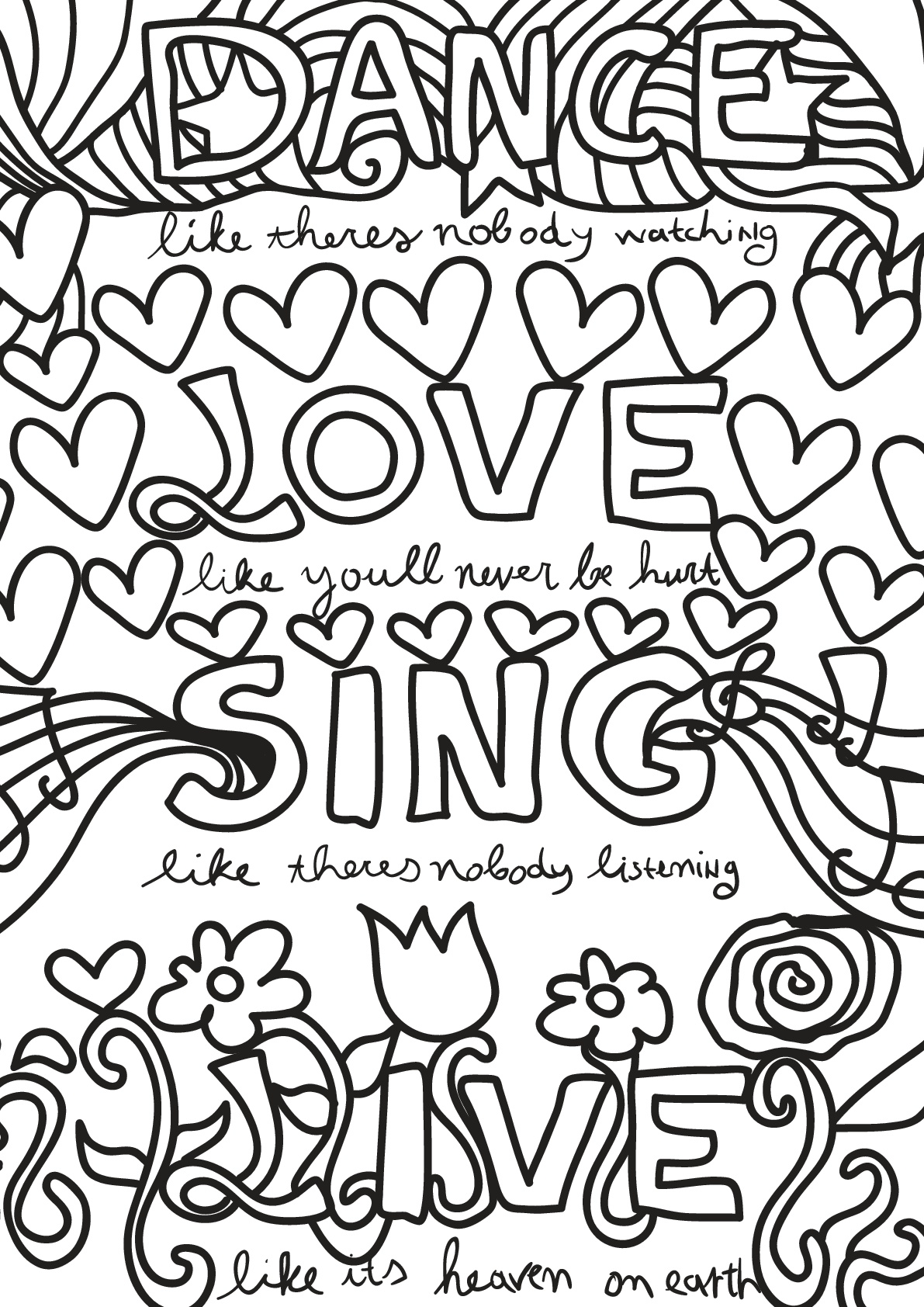 Free book quote 18 - Positive & inspiring quotes Adult Coloring Pages