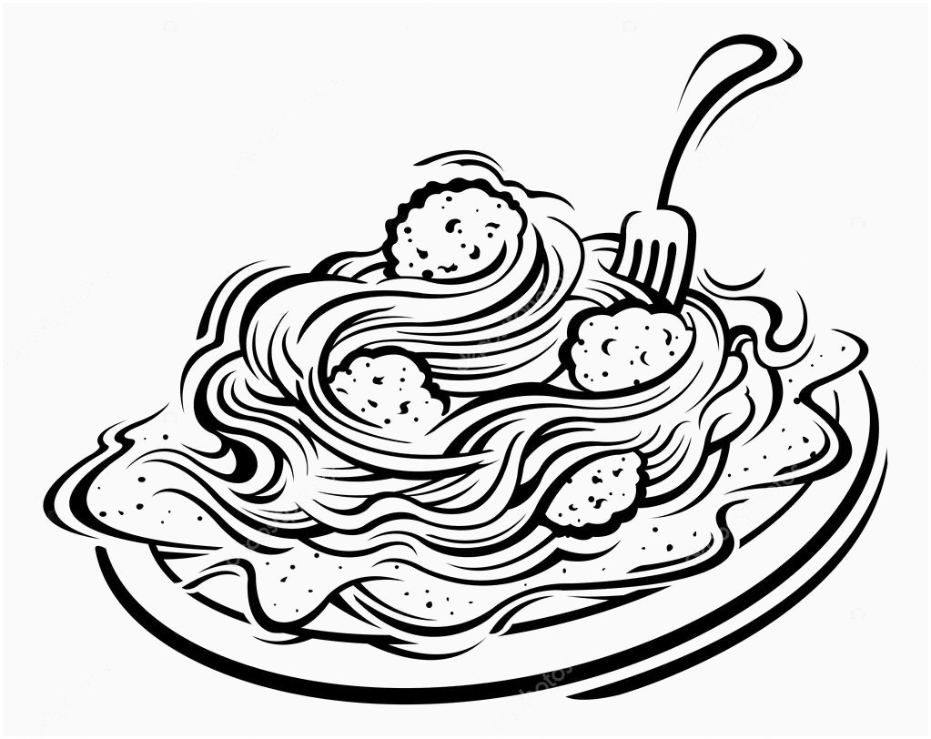 Pasta Drawing | Free download on ClipArtMag