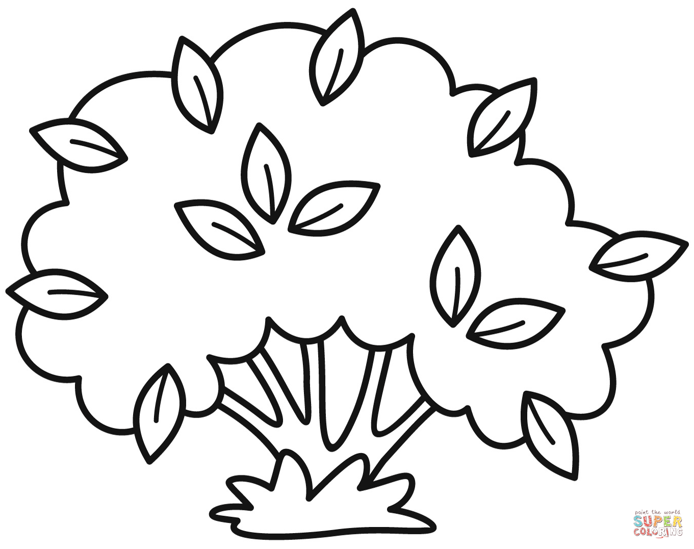 Bush coloring page | Free Printable Coloring Pages