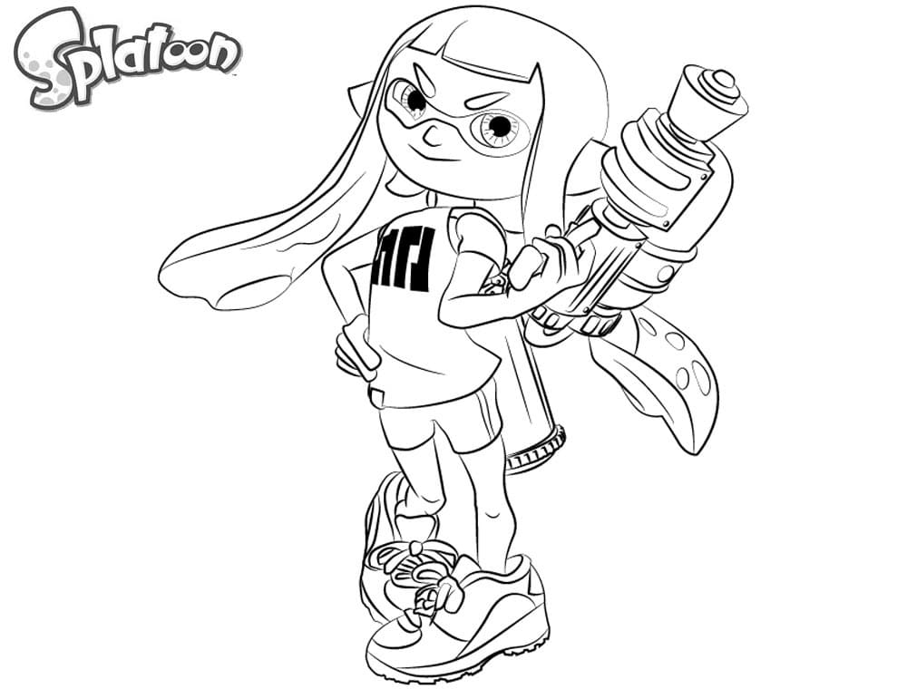 Splatoon Coloring Pages | 100 Pictures Free Printable
