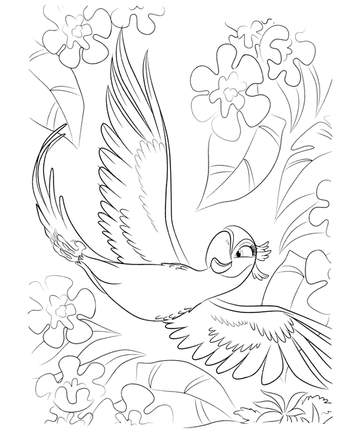 Kids Under 7: RIO Coloring Pages