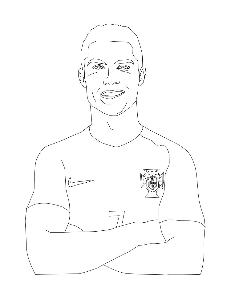 Cristiano Ronaldo coloring pages. Download and print Cristiano Ronaldo  coloring pages.