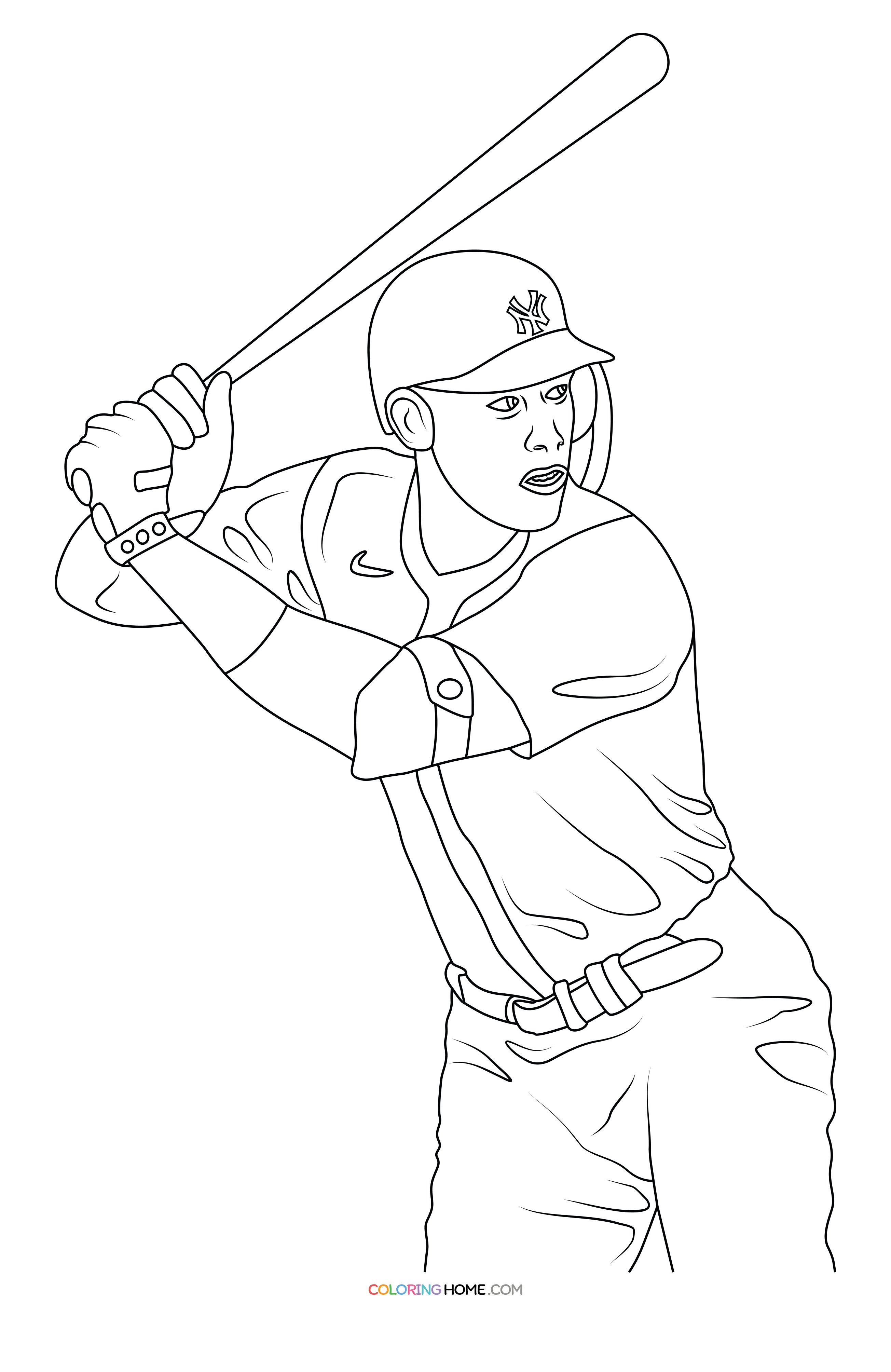 Aaron Judge Coloring Page - Coloring Home