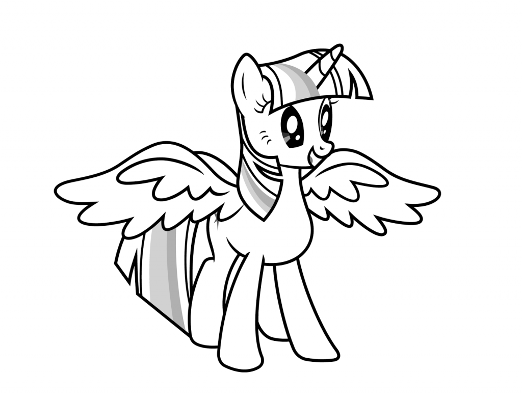 Twilight Sparkle Coloring Page Coloring Page For Kids. My Little Pony  Coloring, Animal Coloring Page, Pony Drawing - Coloring Home