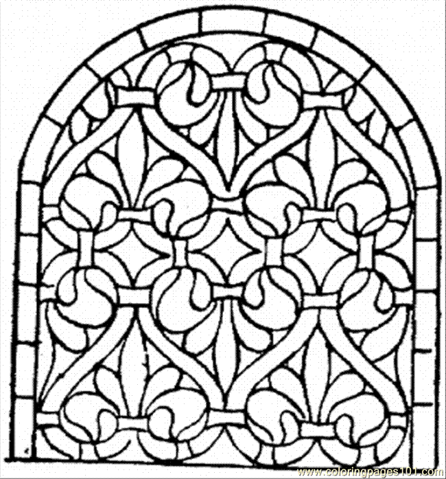 Pattern For The Window Coloring Page for Kids - Free Pattern Printable Coloring  Pages Online for Kids - ColoringPages101.com | Coloring Pages for Kids