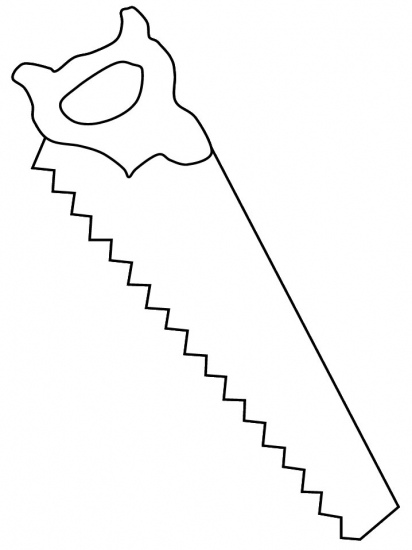Hand Saw Coloring Pages (Page 1) - Line.17QQ.com