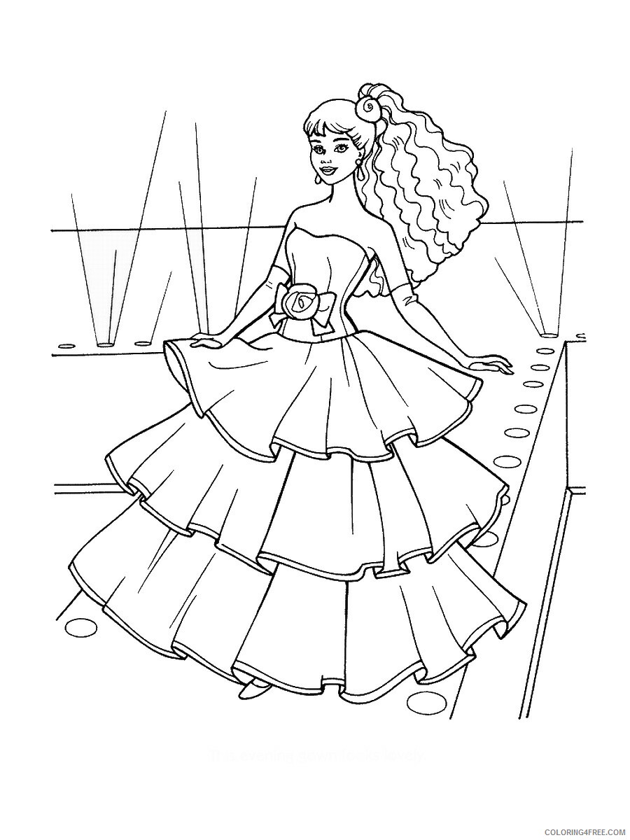 Fashion Coloring Pages for Girls fashion_cl_12 Printable 2021 0453  Coloring4free - Coloring4Free.com