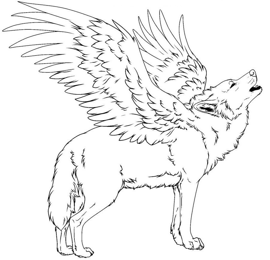 coloring.rocks! | Coloring pages, Beautiful wolves, Fantasy wolf