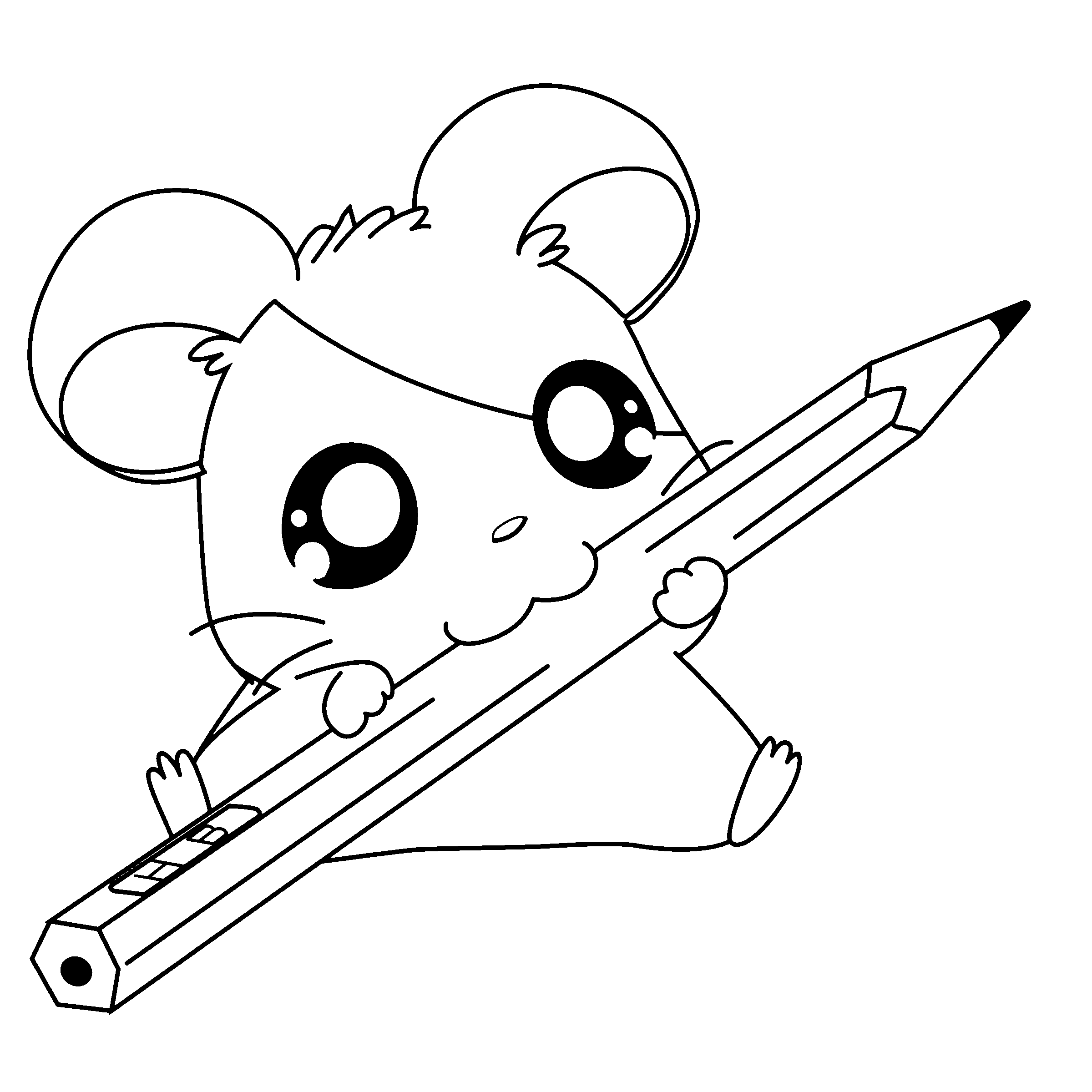 Cute Hamster Coloring Pages   Coloring Home