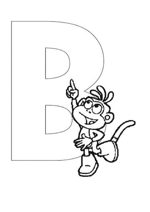 Doras Alphabet Coloring Pages - Coloring Home