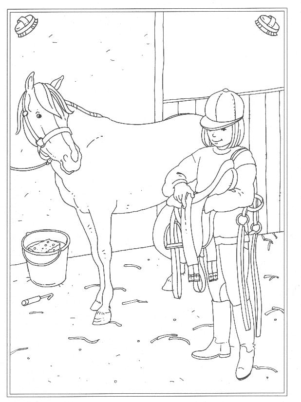 Kids-n-fun.com | 24 coloring pages of At the stables