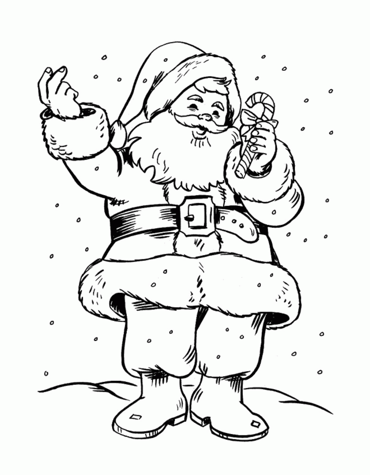 Santa Coloring Pages | Coloring Pages To Print