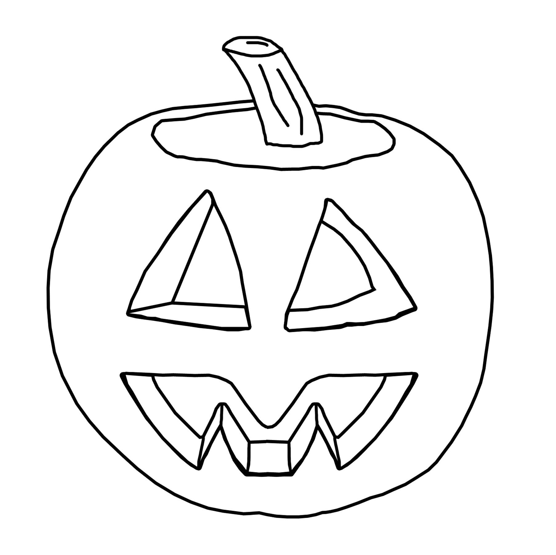 Free Halloween Jack O Lantern Coloring Pages Jack O Lantern ...
