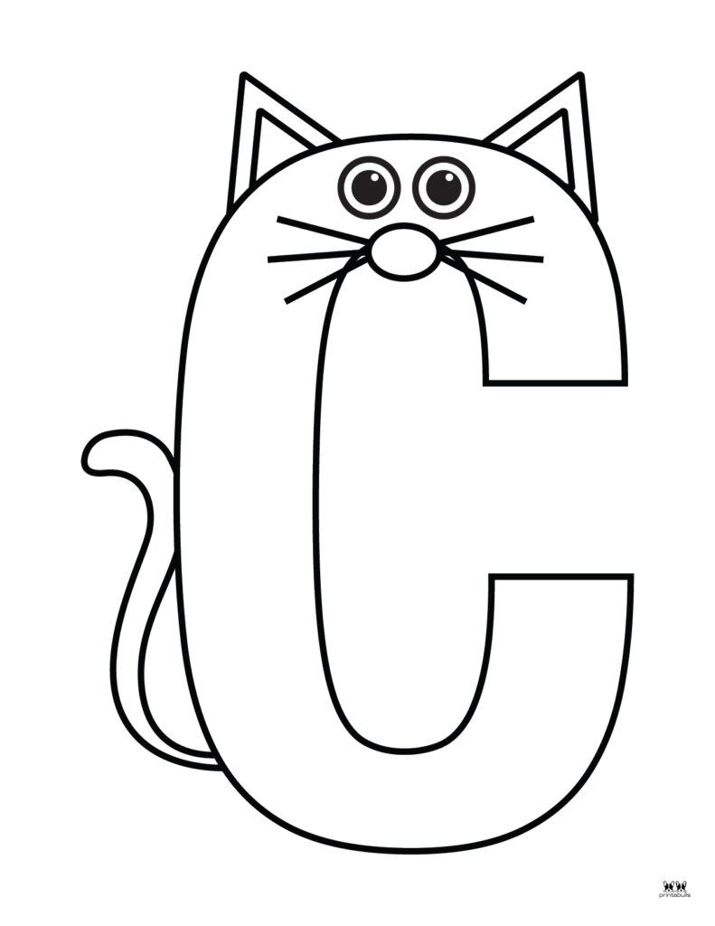 Letter C Coloring Pages - 15 FREE Pages | Printabulls