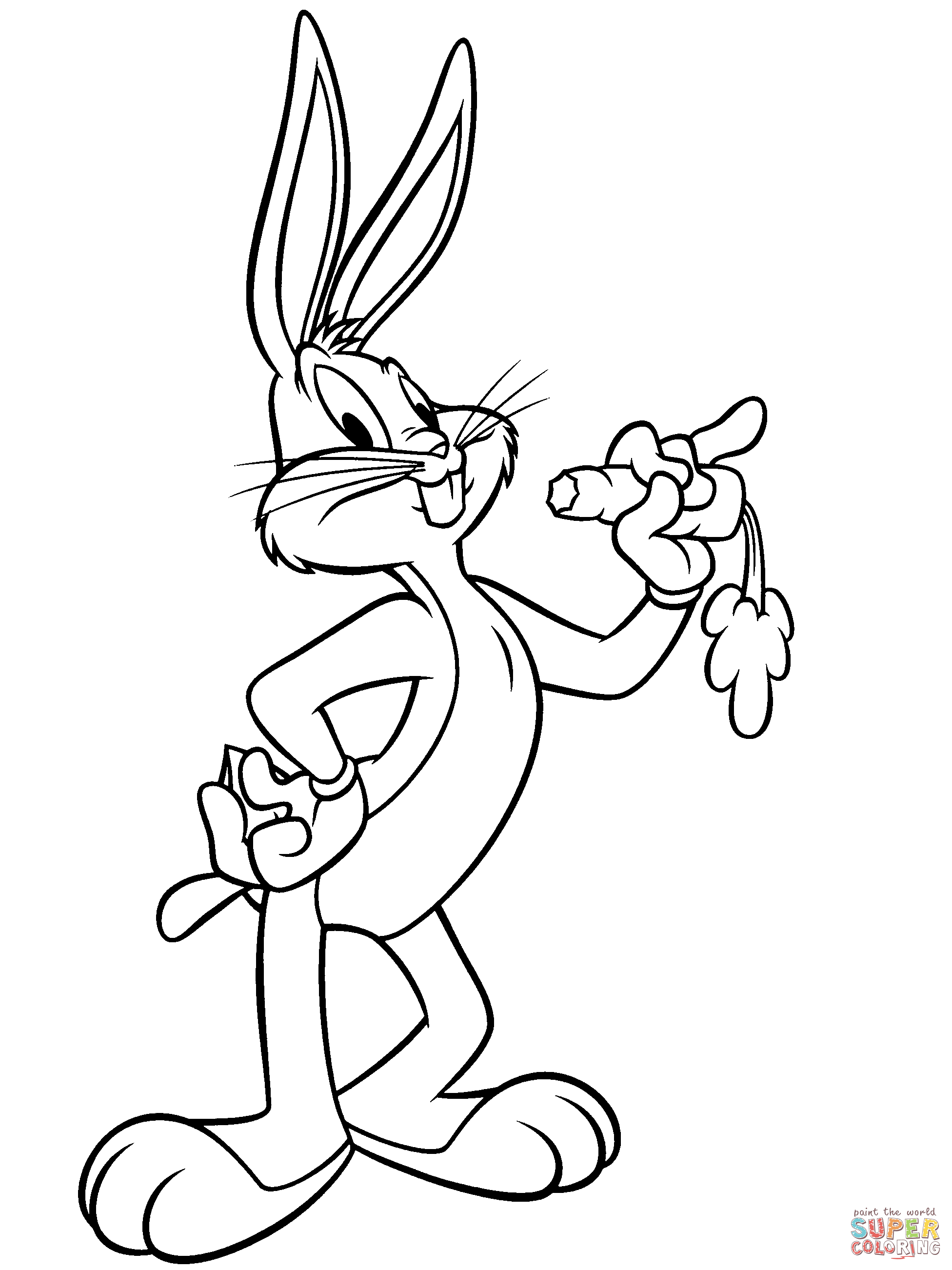 bugs bunny and lola bunny coloring pages  coloring home
