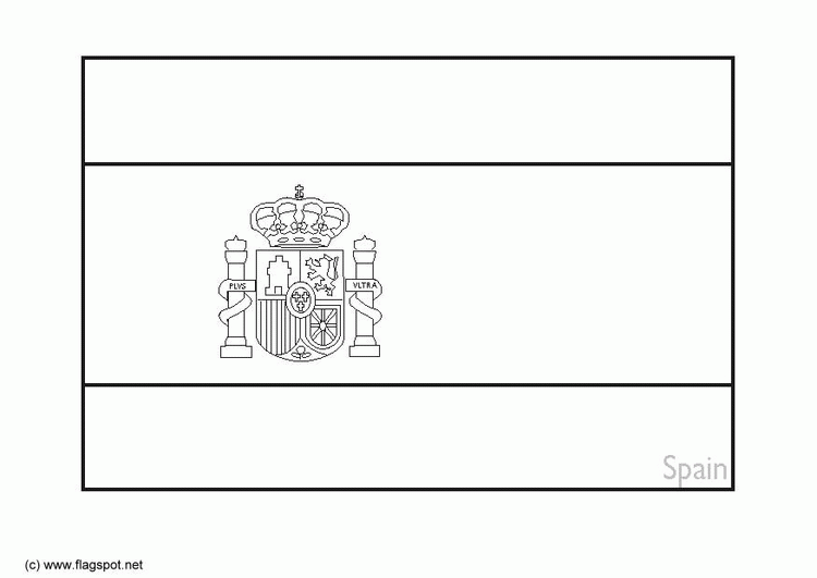 Download Spain Flag Coloring Page - Coloring Home