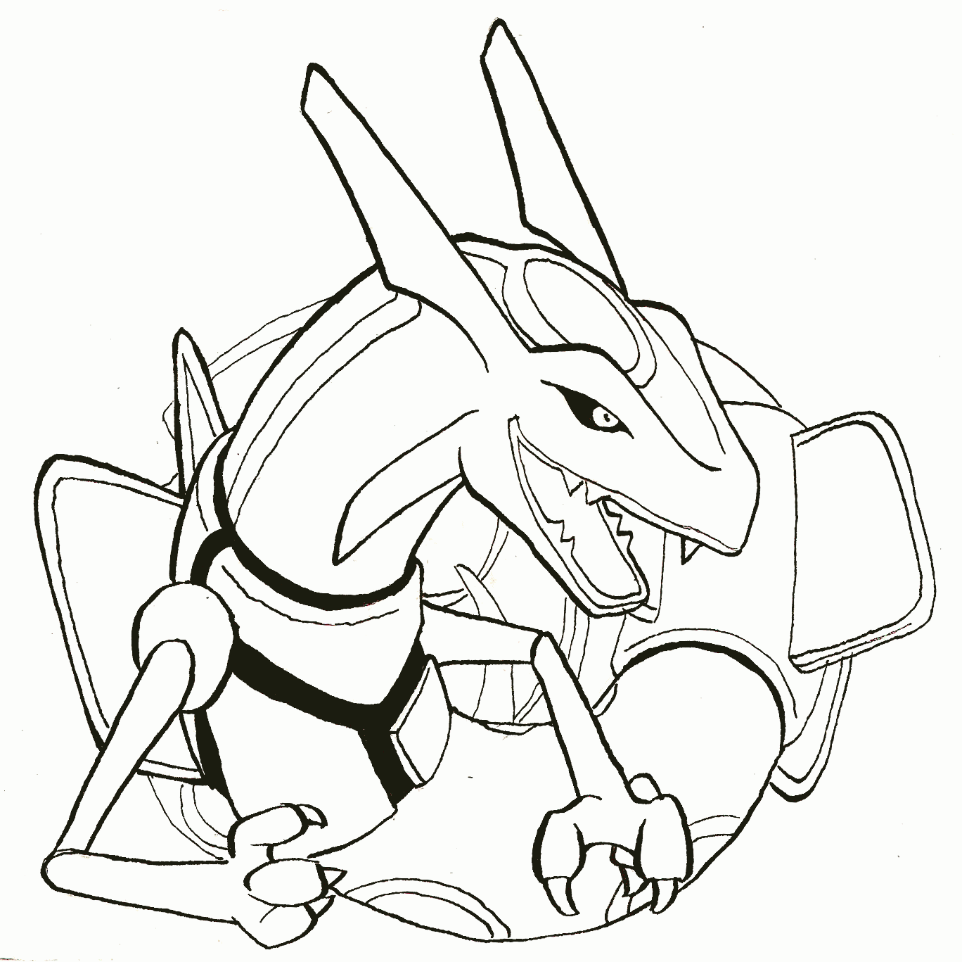 Rayquaza Coloring Pages - Coloring Home