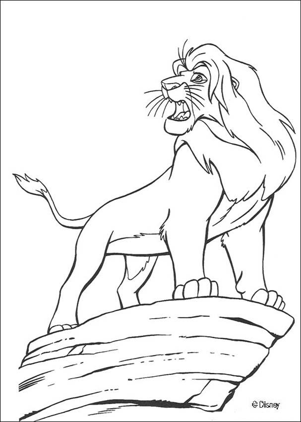 The Lion King coloring pages - Mufasa the Lion King