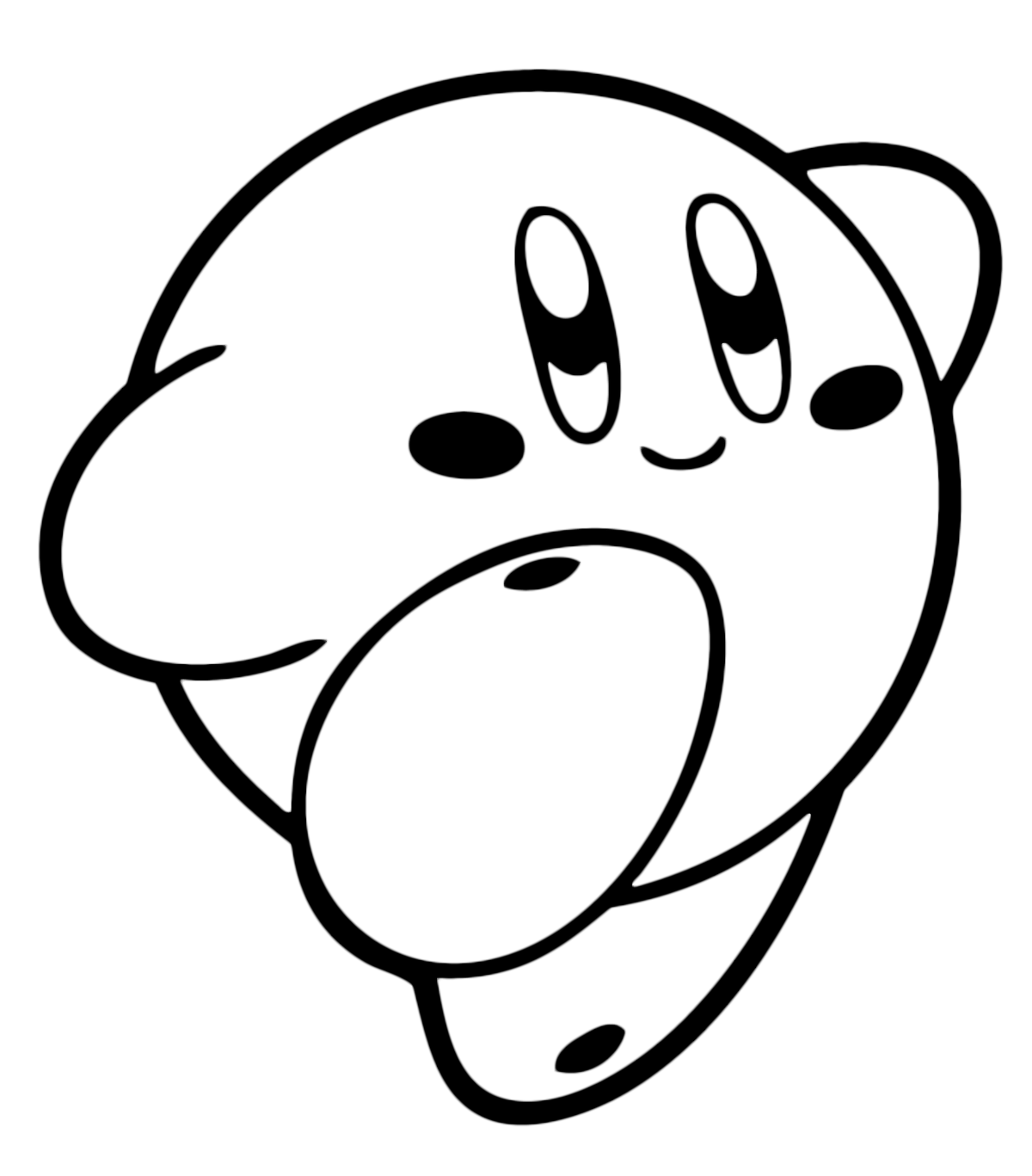 Kirby Coloring Page - Coloring Home