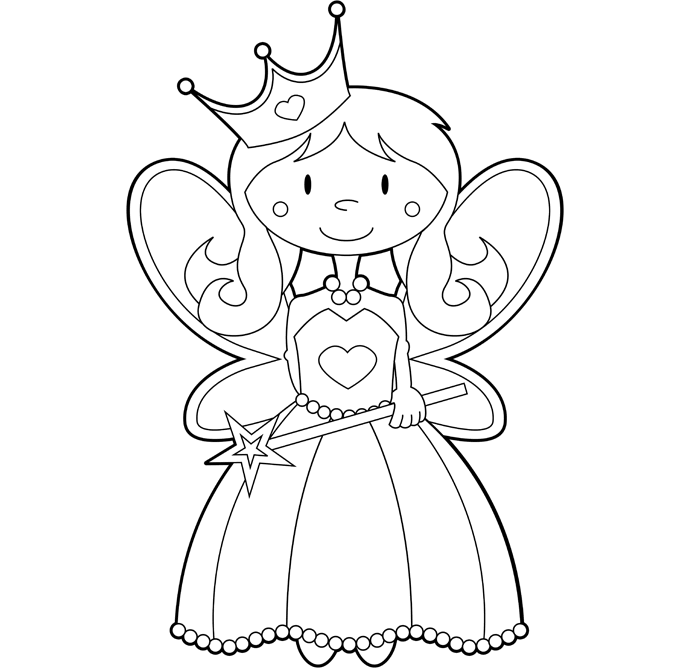 Tooth Fairy Coloring Page