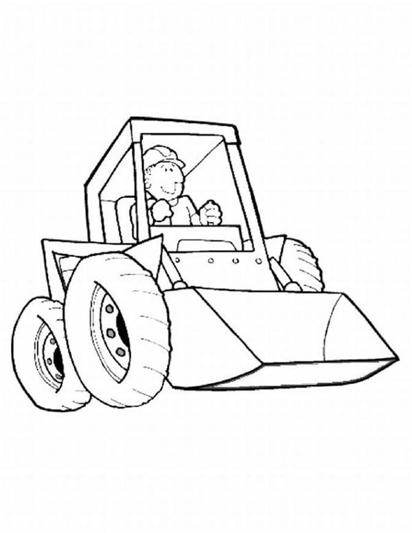 Construction Work Equipment Coloring Page : Coloring Sun