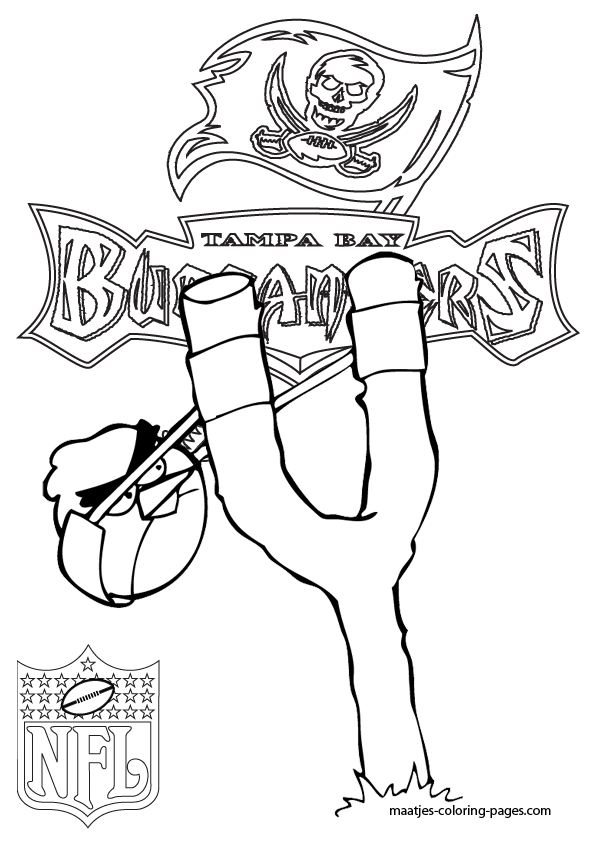 Tampa Bay Buccaneers - Angry Birds - Coloring Pages