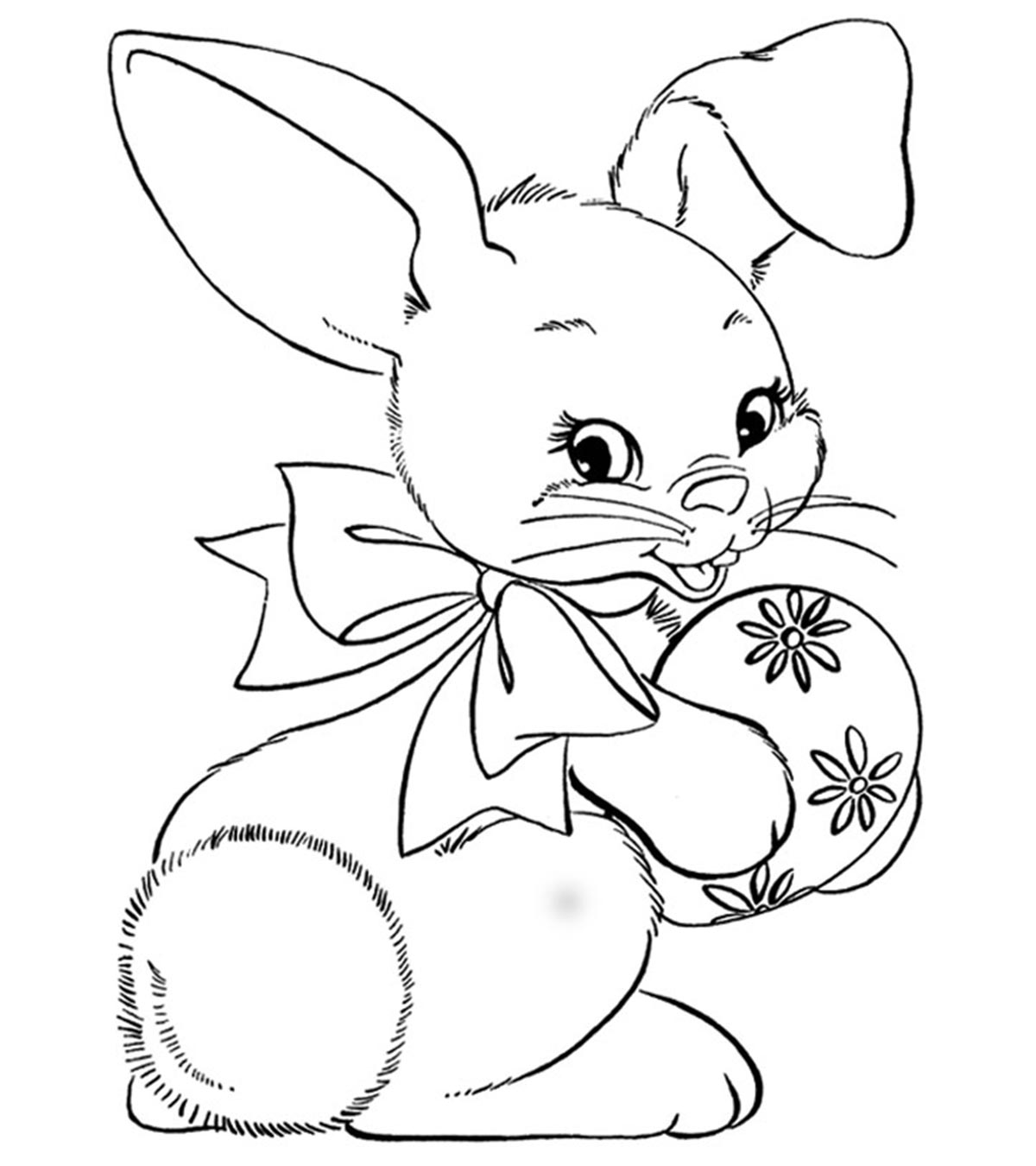 Top 15 Free Printable Easter Bunny Coloring Pages Online