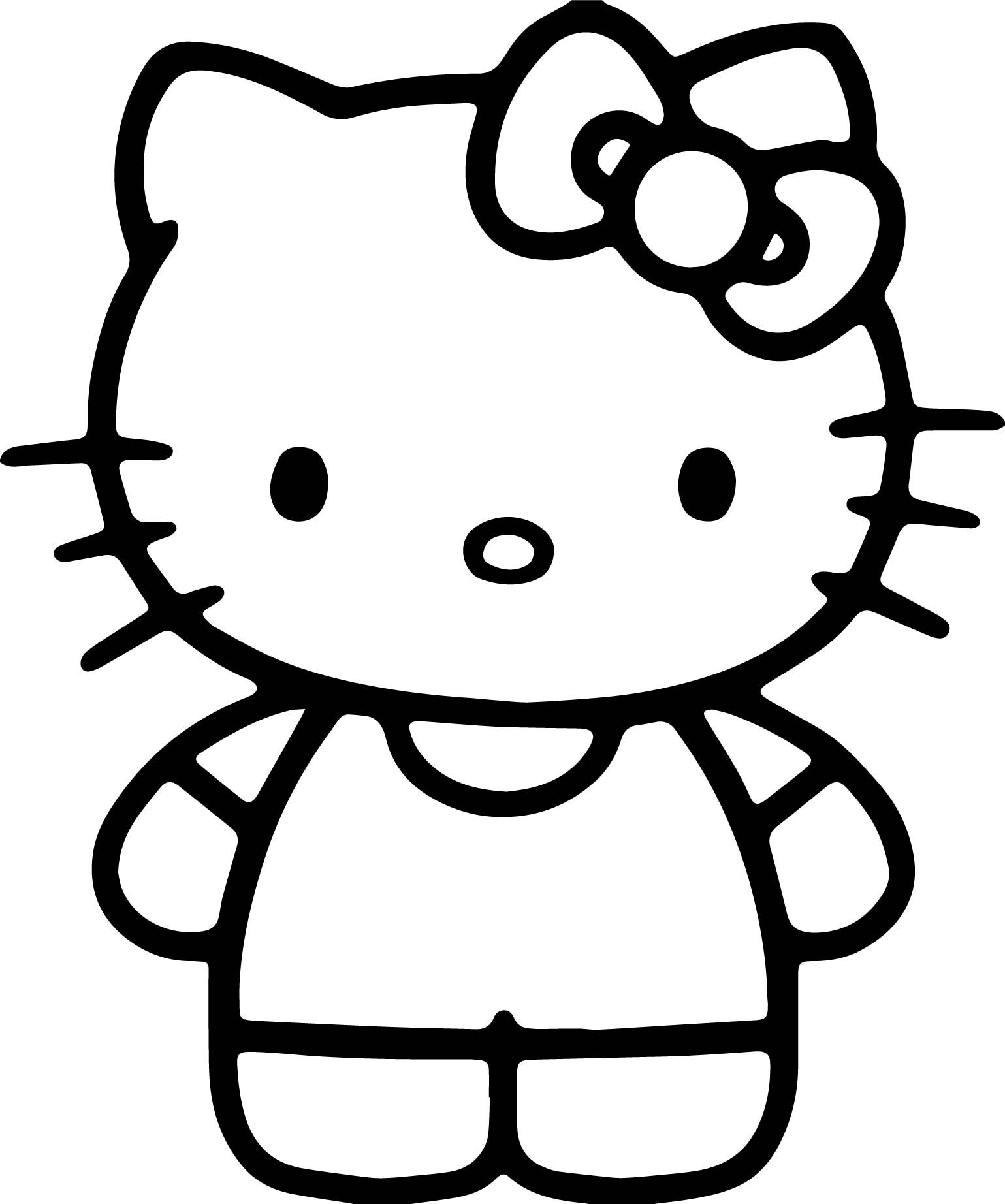 Nice Simple Hello Kitty Coloring Page With Pages For Colouring Tures Print  Sanrio Easter Face Keroppi Printable — oguchionyewu