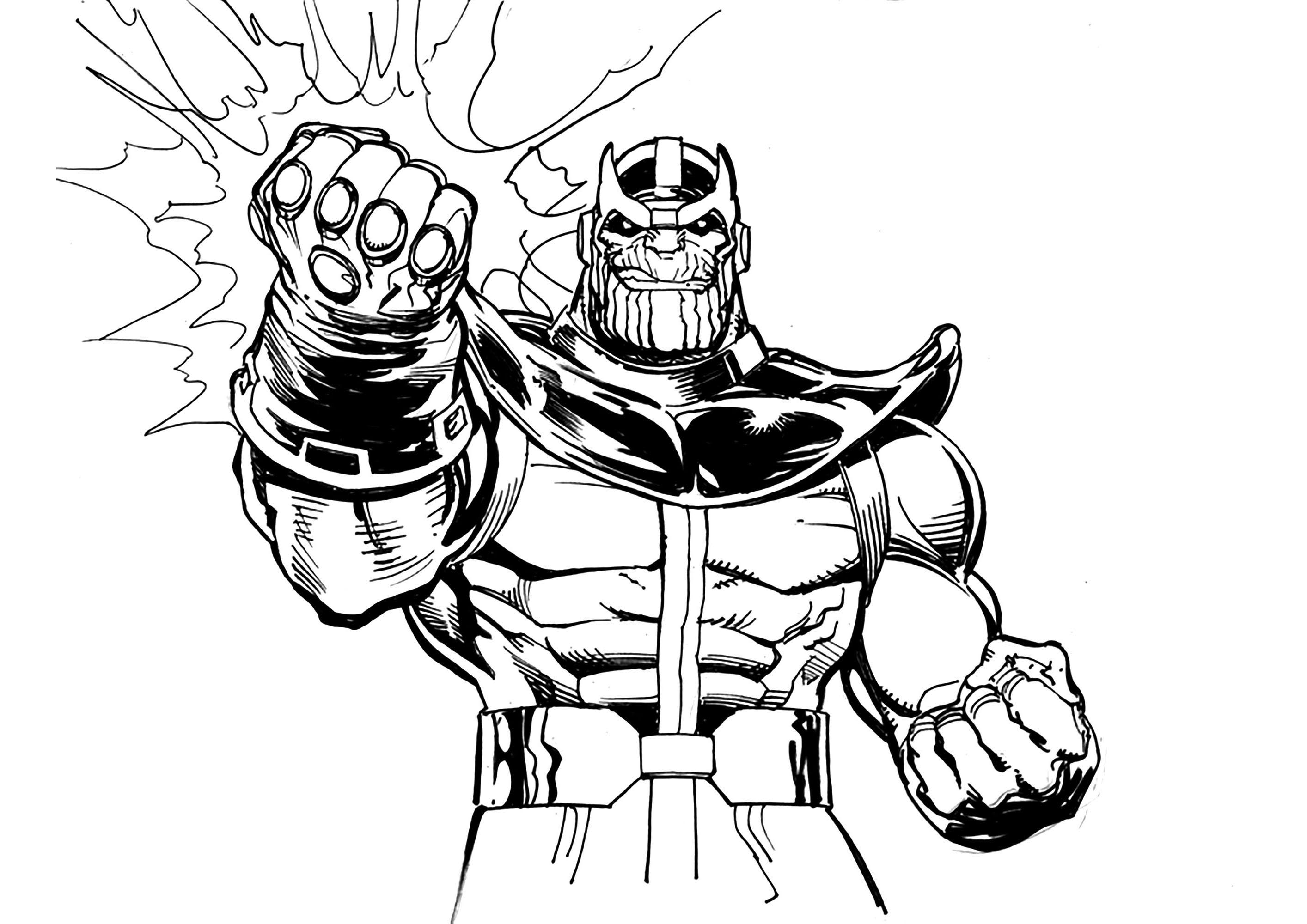 Adult Coloring Page Thanos Coloring Pages My Xxx Hot Girl