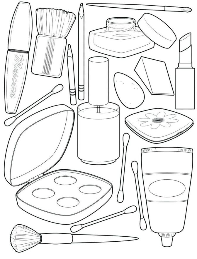 Coloring Pages : Staggering Makeup Coloring Pages Photo Inspirations Face Makeup  Coloring Pages For Teens‚ Coloring Pages‚ Free Printable Makeup Coloring  Pages To Print or Coloring Pagess