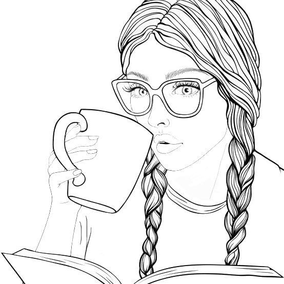 Coloring page | Cute coloring pages, Bff drawings, Coloring pages